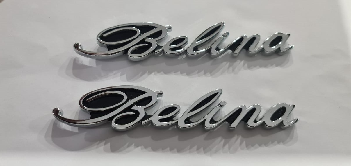 Par De Emblemas Manuscrito Belina Ford